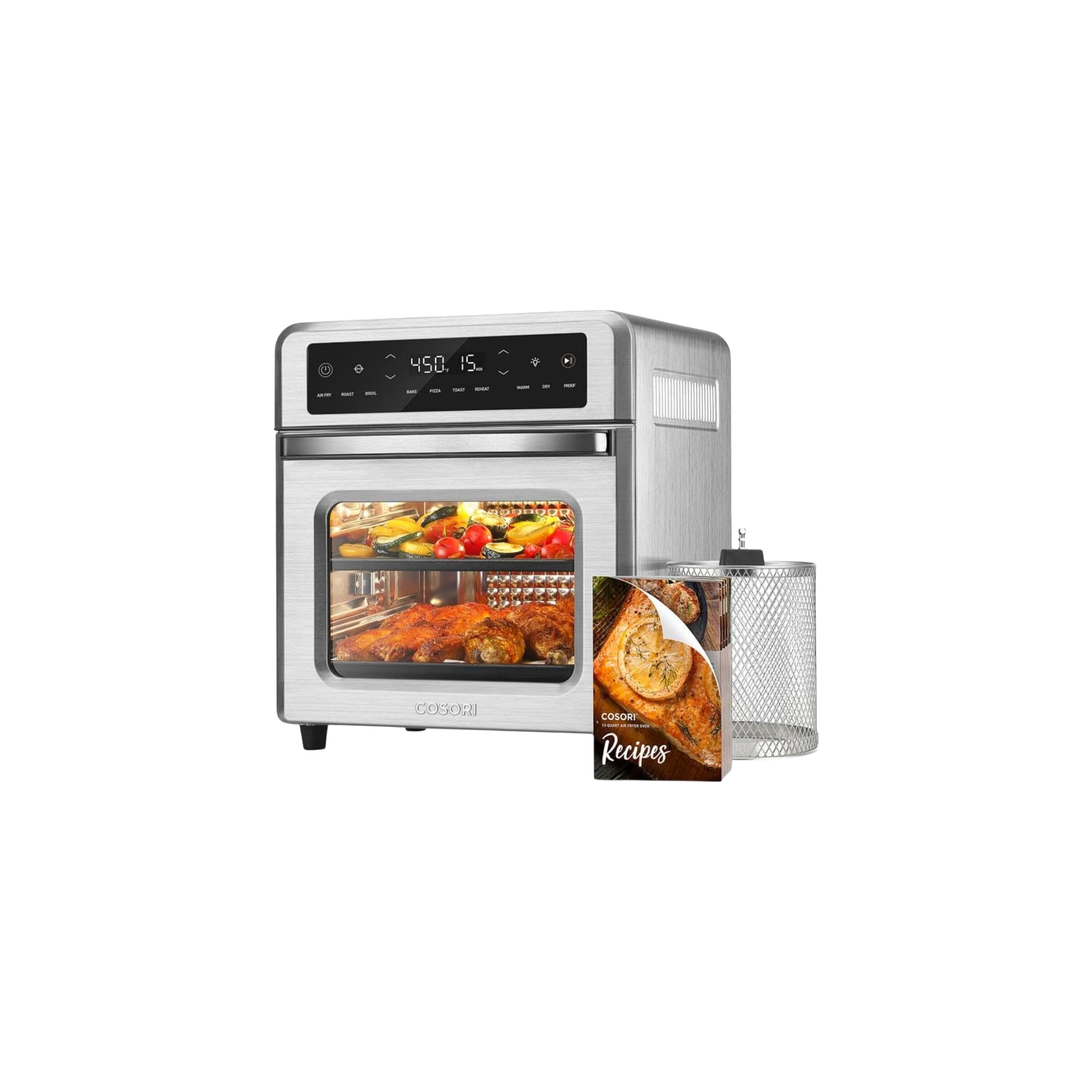  11-in-1 Air Fryer Oven, 13Qt with Rotisserie by Cosori