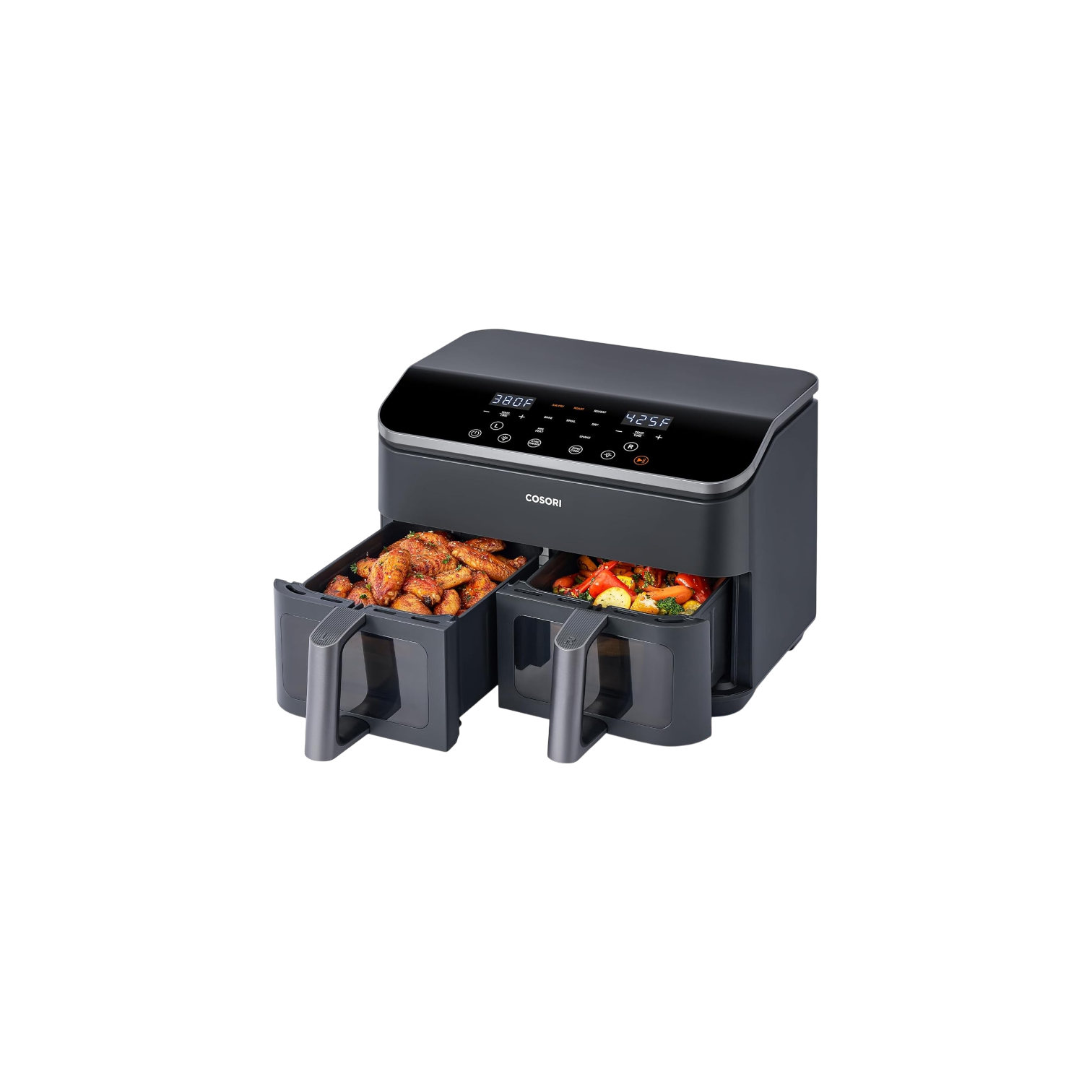 Cosori Dual Air Fryer 9Qt – 10-in-1 with Double Baskets