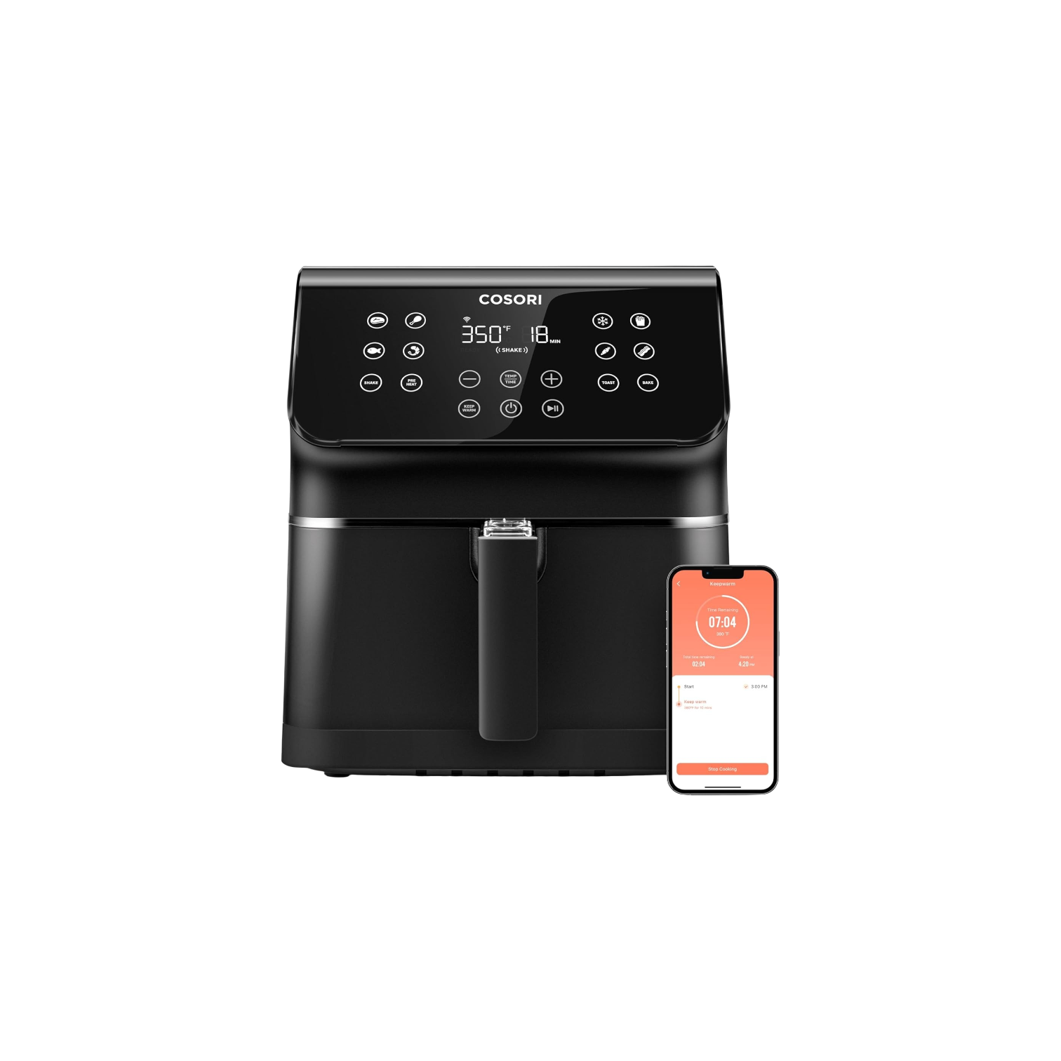 Air Fryer Pro Smart 5.8QT Works with Alexa & Google Assistant by Cosori